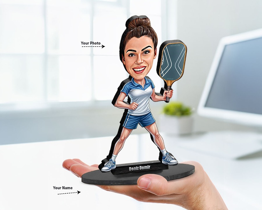 Pickleball Player (Female) figurine — custom Sport gift