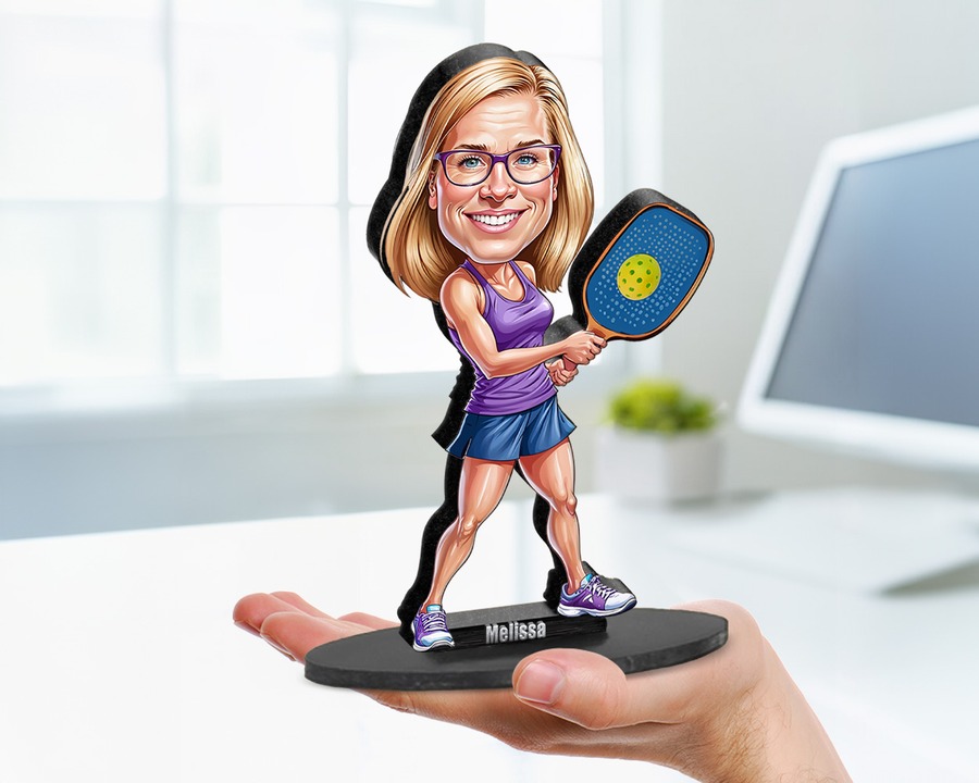 Pickleball Player (Female) figurine — custom Sport gift