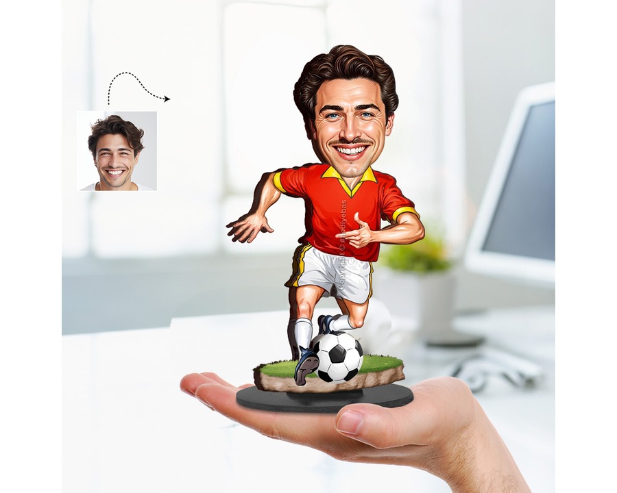Soccer Player figurine — custom Sport gift