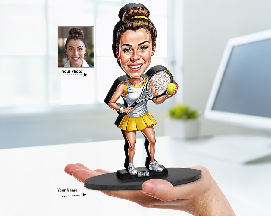 Tennis Player (Female) figurine — custom Sport gift