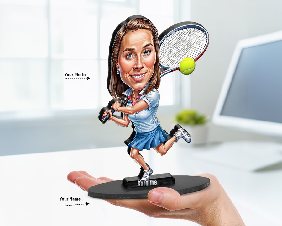 Tennis Player (Female) figurine — custom Sport gift