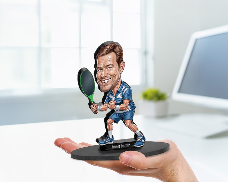 Tennis Player (Male) figurine — custom Sport gift