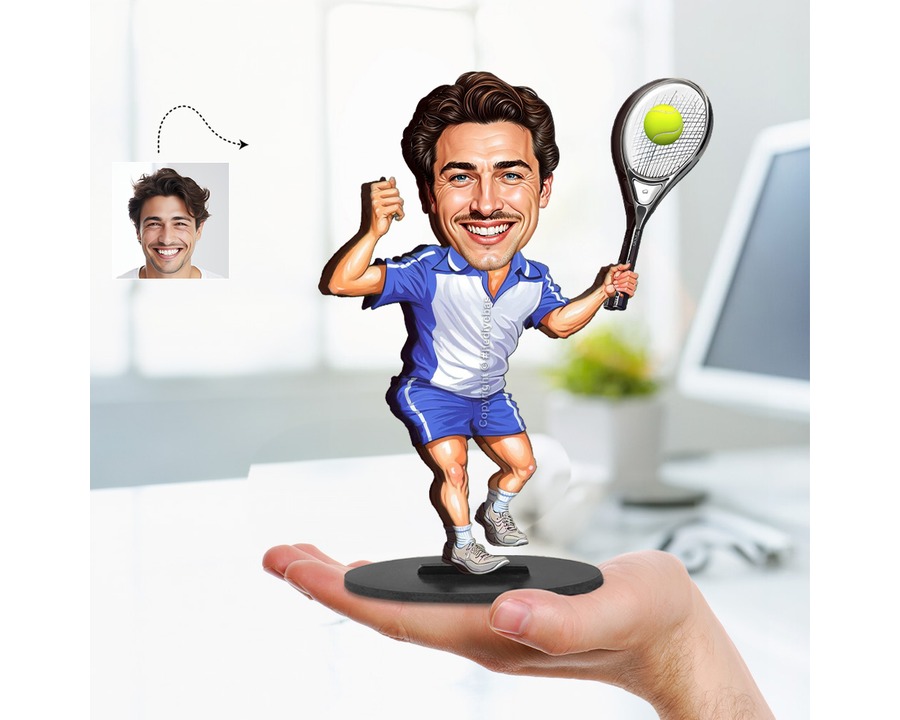 Tennis Player (Male) figurine — custom Sport gift