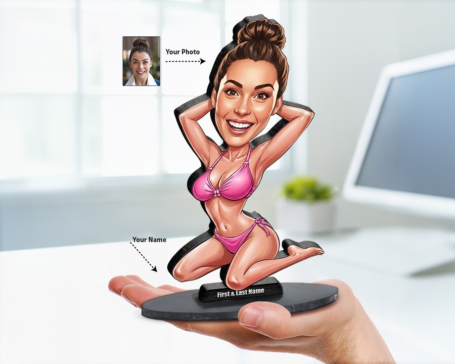 Swimsuit Pinup Funny figurine — custom For Her gift