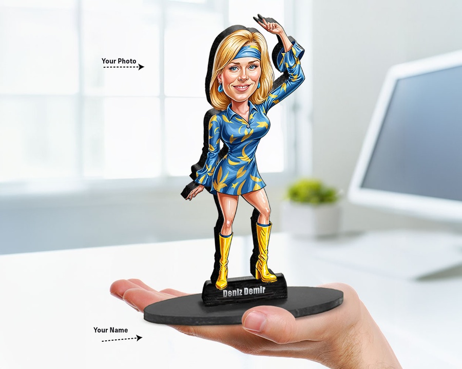 Winter Fashion figurine — custom For Her gift